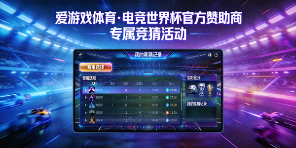 爱游戏体育成为电竞世界杯官方赞助商，推出专属竞猜活动，界面展示竞猜玩法