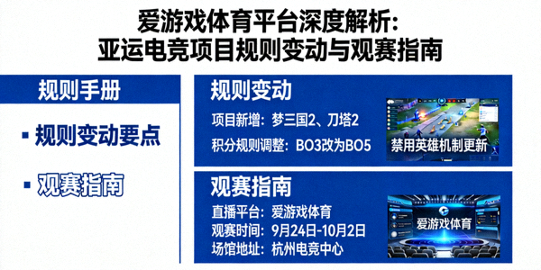 爱游戏体育平台深度解析：亚运电竞项目规则变动与观赛指南，规则手册图示