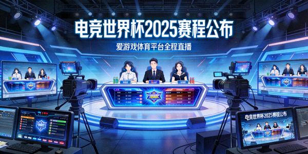 电竞世界杯2025赛程公布，爱游戏体育平台全程直播，多机位演播室画面
